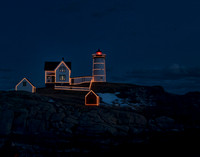 Nubble Light at Xmas