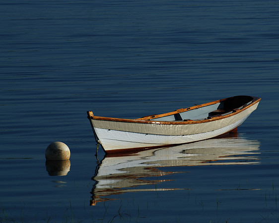 Dory on it's Mooring